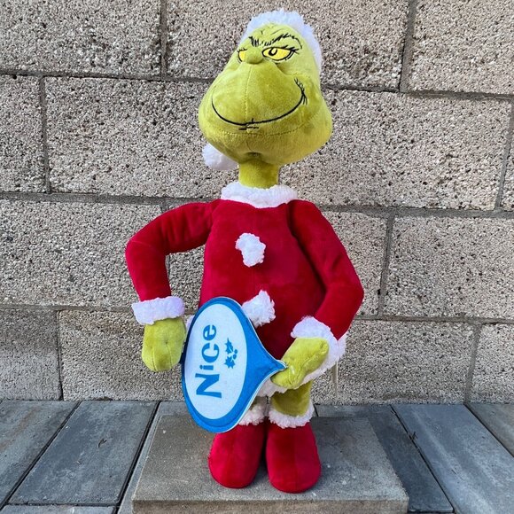 Gemmy Other - GEMMY Dr. Seuss Grinch Christmas Indoor Holiday Greeter Naughty & Nice Sign ~21"